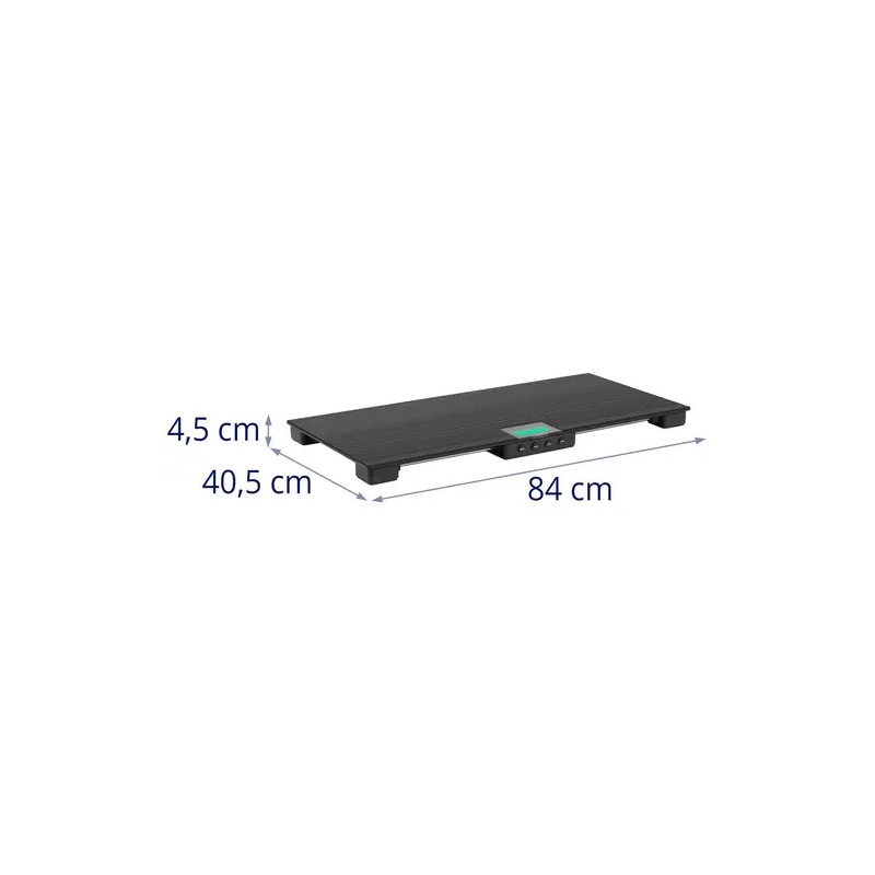 Digitaalinen eläinvaaka 150 kg 84 x 40,5 cm LCD-näytöllä ja USB-liitännällä