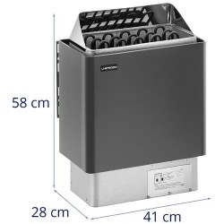 Sähköinen saunakiuas 8 kW, 30-110 °C, 8-12 m³