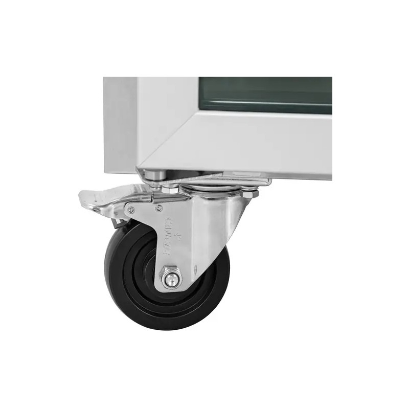 Royal Catering kylmäpöytä 280 l 2 lasiovea 136 x 70 cm ruostumaton teräs