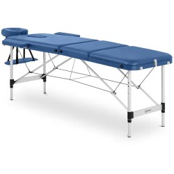 Taitettava hierontapöytä 185 x 60 cm korkeussäädettävä 59 80 cm 180 kg sininen