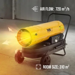 Diesel-lämmitin pyörillä 30 kW 38 l ECO Series