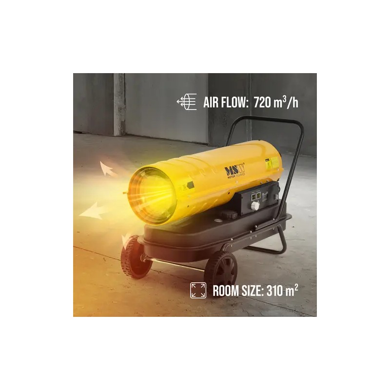 Diesel-lämmitin pyörillä 30 kW 38 l ECO Series