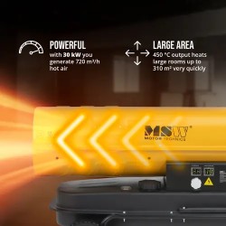 Diesel-lämmitin pyörillä 30 kW 38 l ECO Series