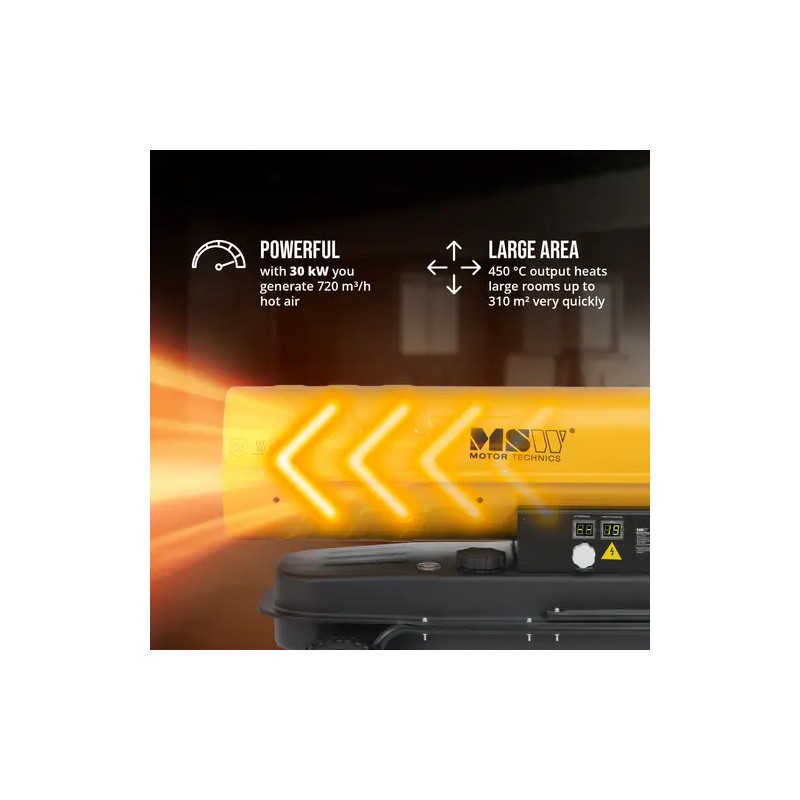 Diesel-lämmitin pyörillä 30 kW 38 l ECO Series