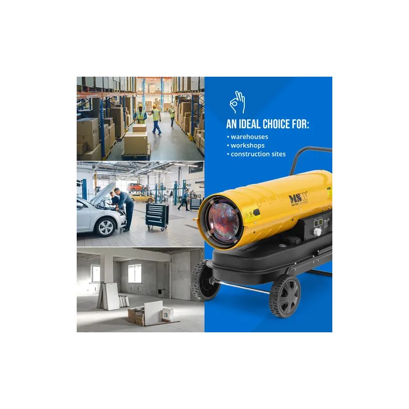 Diesel-lämmitin pyörillä 30 kW 38 l ECO Series