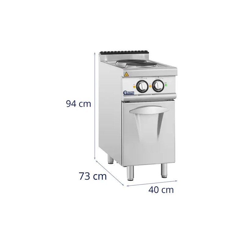 Royal Catering Elektroherd Gastro 5,2 kW 2 levyä alakaapilla