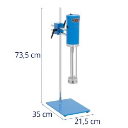 Homogenisaattori 510 W, 2 000 - 11 000 U/min, 500 - 40 000 ml, LED-näyttö