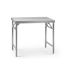 Royal Catering ECO taittuva ruostumattoman teräksen työpöytä 60 x 100 cm 200 kg
