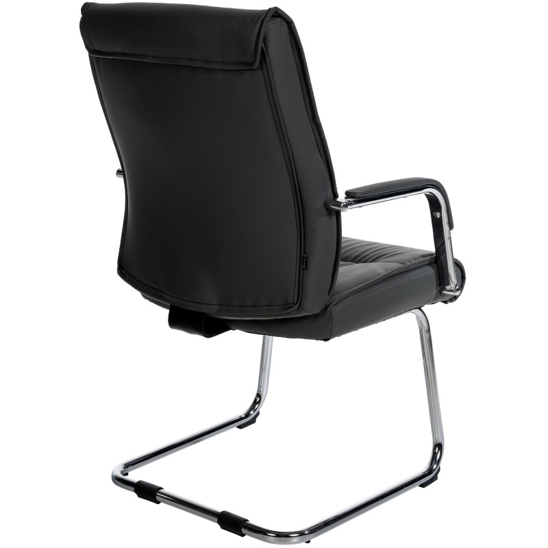 Ergonomiset keinonahkaiset vierailutuolit 2 kpl modernilla muotoilulla