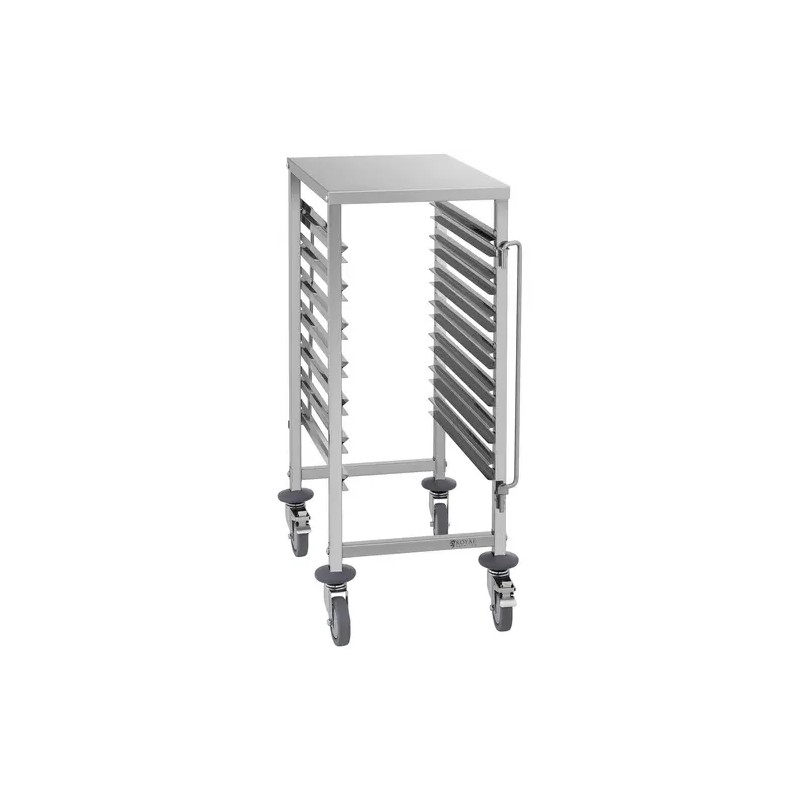 Royal Catering RCTW 7 GN1/1 ruostumattomasta teräksestä valmistettu GN-vaunu, 7 tasoa, 90 kg
