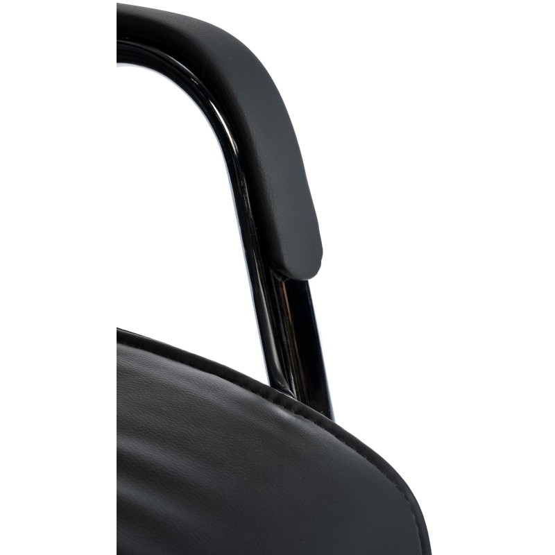 Ergonomiset keinonahkaiset vierailutuolit 2 kpl modernilla muotoilulla