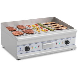 Royal Catering RCG 75G sähkögrillilevy 75 cm sileä ja uritettu 2 x 3200 W 44 30 kg