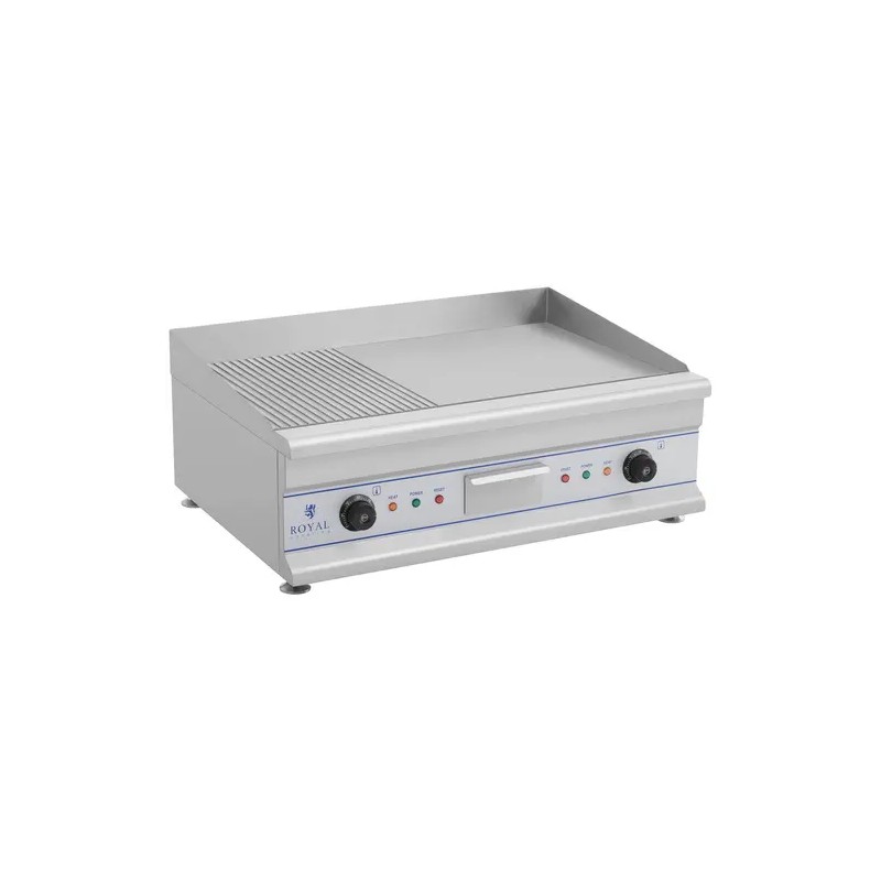Royal Catering RCG 75G sähkögrillilevy 75 cm sileä ja uritettu 2 x 3200 W 44,30 kg