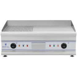Royal Catering RCG 75G sähkögrillilevy 75 cm sileä ja uritettu 2 x 3200 W 44,30 kg