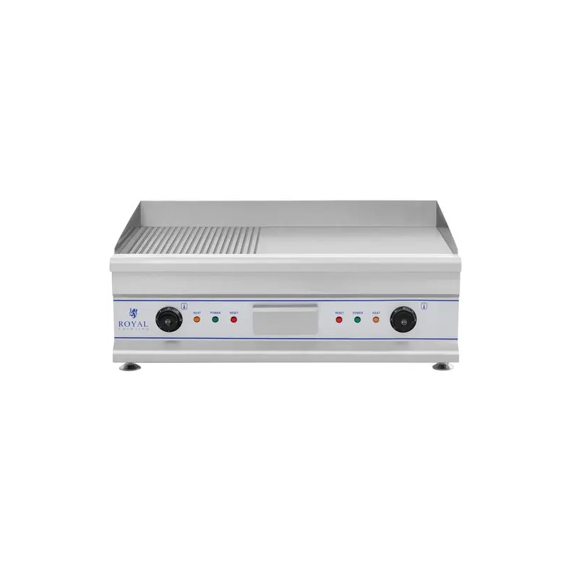Royal Catering RCG 75G sähkögrillilevy 75 cm sileä ja uritettu 2 x 3200 W 44,30 kg