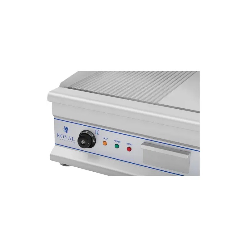Royal Catering RCG 75G sähkögrillilevy 75 cm sileä ja uritettu 2 x 3200 W 44,30 kg