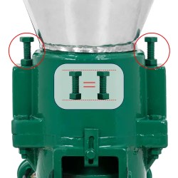 Pelletipressi 100 kg/h 2200 W Ø 120 mm 2 rullaa