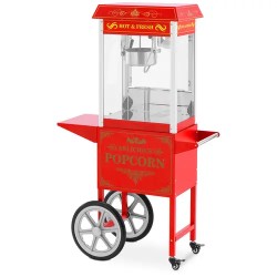 Royal Catering Popcornkone vaunulla 1500 W 5 kg h Retro malli punainen