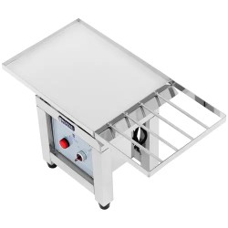 Royal Catering suklaan tärinäpöytä, ruostumaton teräs, 30 W