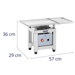 Royal Catering suklaan tärinäpöytä, ruostumaton teräs, 30 W