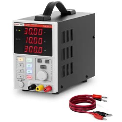 Laboratorian virtalähde 0 30 V 0 10 A DC 300 W 4 muistipaikkaa