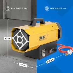 MSW Kaasilämmitin 60 kW 510 m²