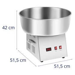 Royal Catering hattarakone 52 cm 1200 W ruostumaton teräs