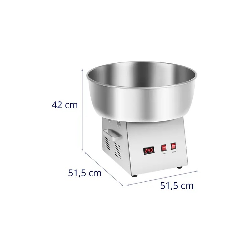 Royal Catering hattarakone 52 cm 1200 W ruostumaton teräs