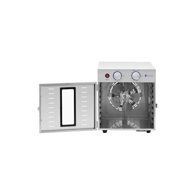 Royal Catering ruoankuivuri 800 W, 8 hyllyä, ruostumaton teräs