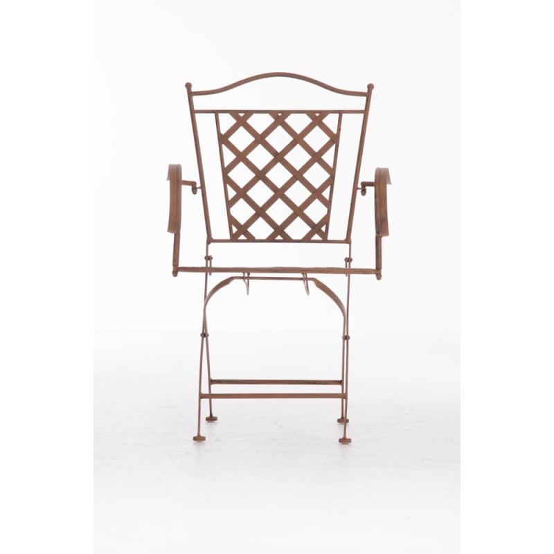 Adara-tuoli nostalginen rautainen puutarhatuoli antiikkipatinalla