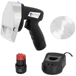 Royal Catering RCKK 80WL sähköinen doner veitsi 3 000 rpm 60 kg h akkukäyttöinen