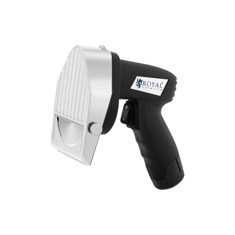 Royal Catering RCKK-80WL sähköinen doner-veitsi, 3 000 rpm, 60 kg/h, akkukäyttöinen