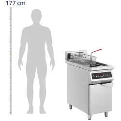 Induktiofriteuse 30 l 10 000 W 400 V ajastimella