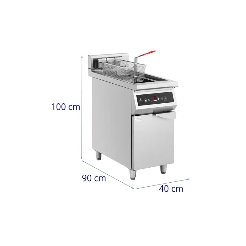 Induktiofriteuse 30 l 10 000 W 400 V ajastimella