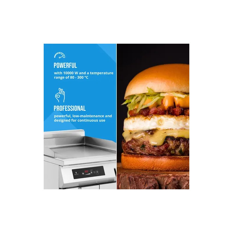 Royal Catering Induktiogrilli 720 x 610 mm, 10000 W, sileä pinta