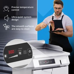 Royal Catering Induktiogrilli 720 x 610 mm, 10000 W, sileä pinta