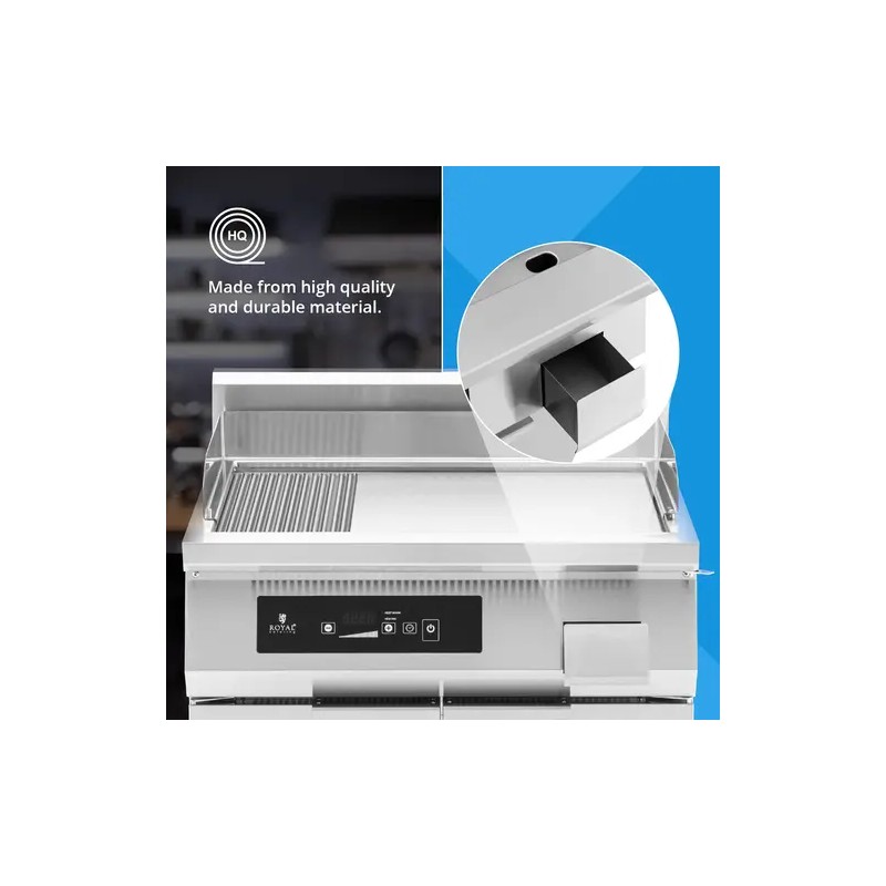 Royal Catering Induktiogrilli 720 x 610 mm, 10000 W, sileä pinta