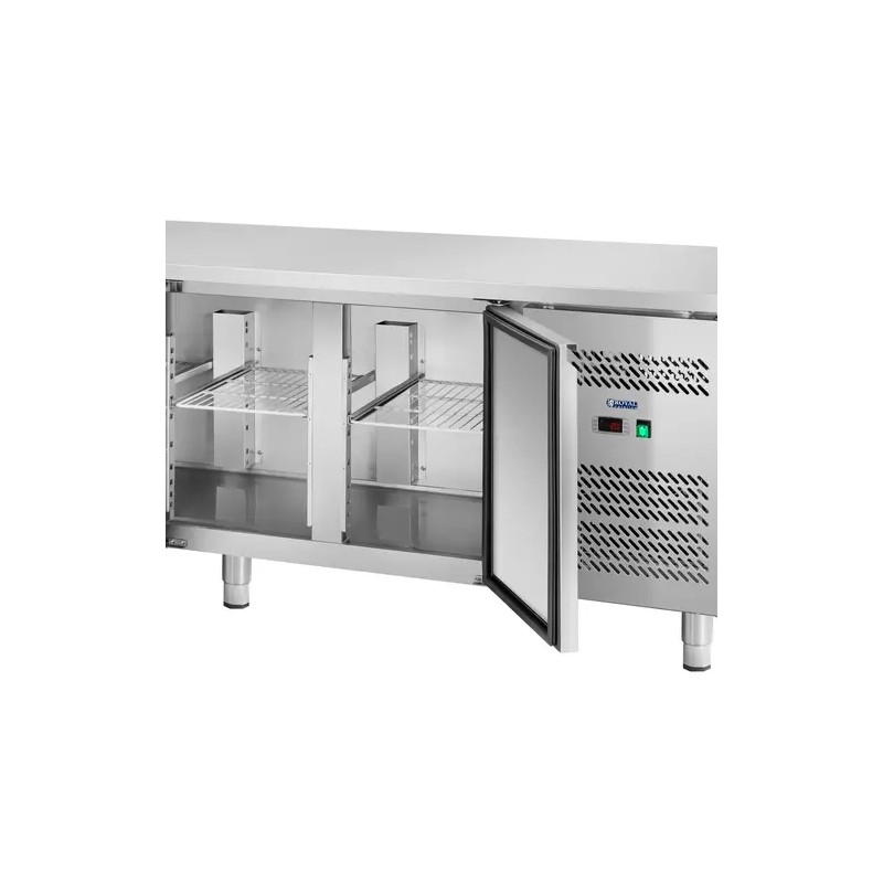 Royal Catering RCLK-S449 kylmälaite 450 l 4 ovea 227 x 64 cm ruostumaton teräs