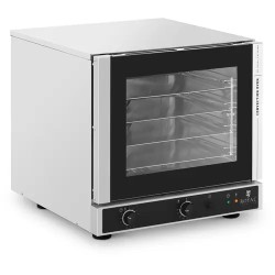 Royal Catering kiertoilmauuni 2800 W höyrytoiminnolla ja 4 uunipellillä