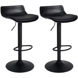 Aveiro-baarituolit keinonahasta 2 kpl korkeussäädettävät pyörivät