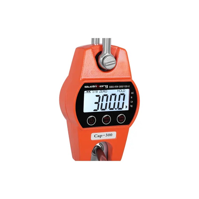 Digitaalinen nostovaaka SBS-KW-300/100-O 300 kg / 0,1 kg LCD-näytöllä