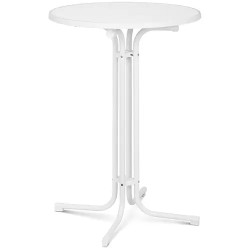 Royal Catering RC BIS80FW bistro pöytä 80 cm valkoinen kokoontaitettava