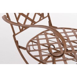 Adara-tuoli nostalginen rautainen puutarhatuoli antiikkipatinalla