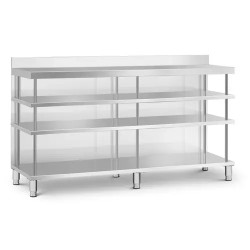 Royal Catering baarityöpöytä ruostumaton teräs 200 x 60 x 115 cm