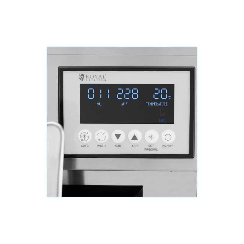 Royal Catering pehmytjäätelmäkone 33 l/h 2140 W LED 3 makua