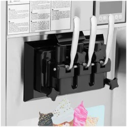 Royal Catering pehmytjäätelmäkone 33 l/h 2140 W LED 3 makua