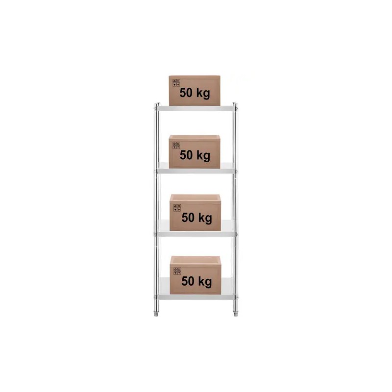 Royal Catering RCER-7060 teräshylly 70 x 60 x 180 cm, 200 kg