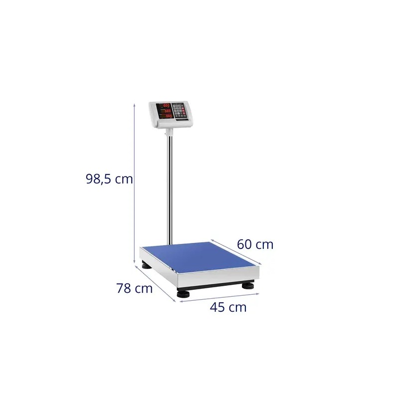 Steinberg Systems SBS-PF-300/50B alustavaaka 300 kg 60 x 45 cm LED