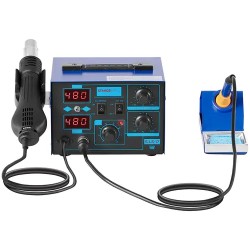 Stamos Soldering S-LS-17 Juotos- ja kuumailma-asema 700 W, 2 näyttöä