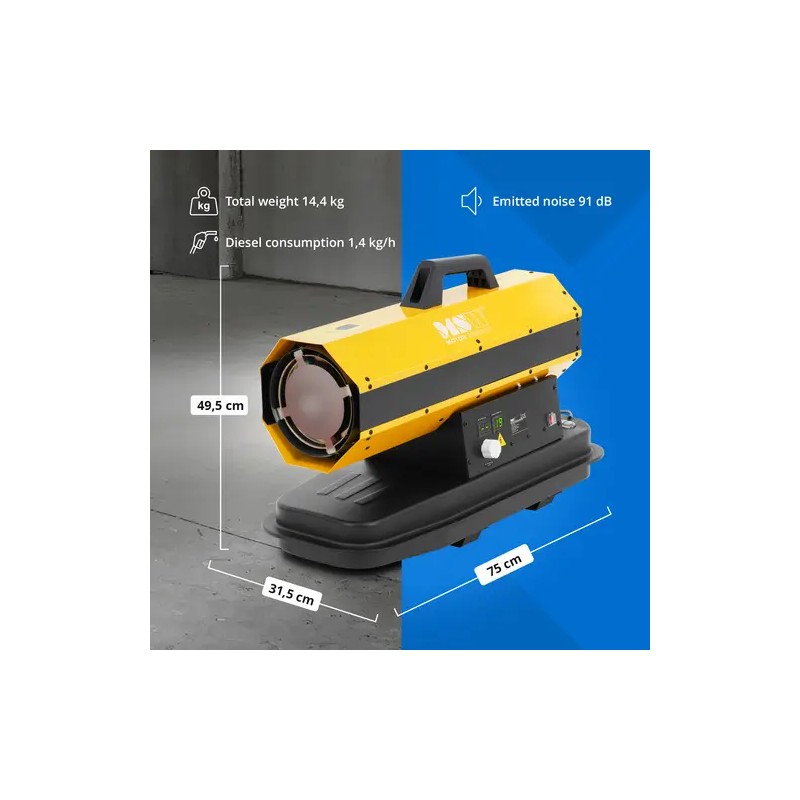 Diesel-lämmityskanone 20 kW ECO Series 18 l